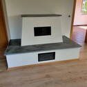 Speckstein verkleidet im Wohnz - 