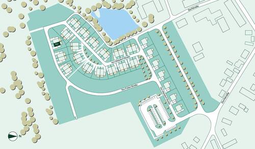 Lage des Doppelhauses im Quartier - 