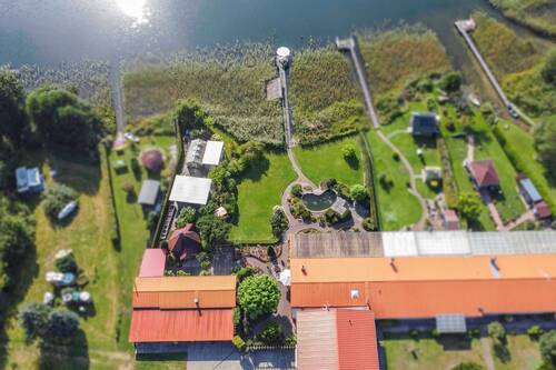 Drohnenaufnahme - Reihenendhaus mit 178,80 m&sup2; in Krakow am See zum Kaufen