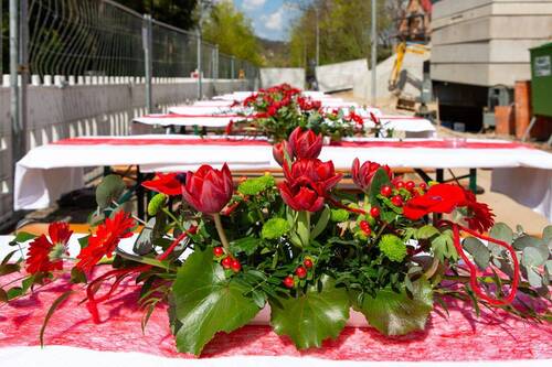 Unser Richtfest vor wenigen Wochen - 