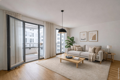 Wohnzimmer - Eleganz trifft Cityleben - 3-Zimmer-Wohnung in Bestlage