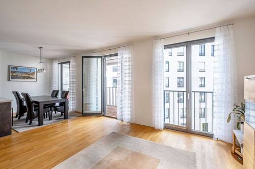 Blick vom Wohnbereich zur Küche - 3 Zimmer Etagenwohnung in Berlin-Mitte