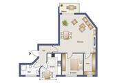 Grundriss 3. OG, Wohnung 16 - 2 Zimmer Etagenwohnung zum Kaufen in Osnabrück