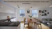offene Küche und Wohnraum - Preisreduktion! Stilvolle, kernsanierte 4,5 Zi.-Hochpaterre-Wohnung