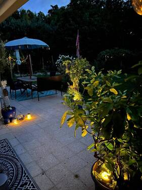 Abendstimmung auf der Terrasse - 