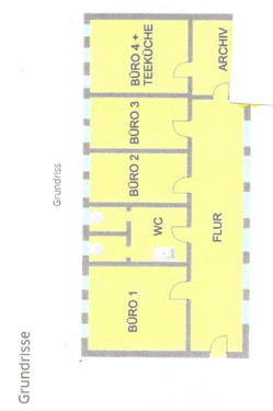 Grundriss der Räume - Günstige Büro - Praxis - Räume nahe Marktplatz
