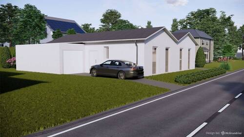 18327 Vorderansicht links - Bauabschluss bis Ende 2025! 4 Neue Doppelbungalow-Hälfte - EEK A+ - 70 m²
