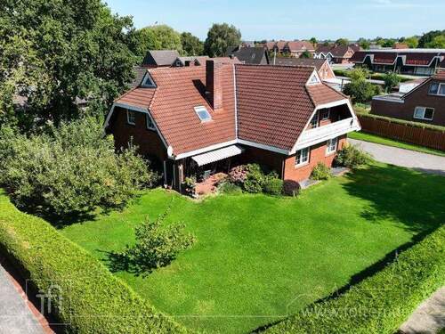 Aussenansicht Gartenseite - 6 Zimmer Einfamilienhaus zum Kaufen in Jemgum