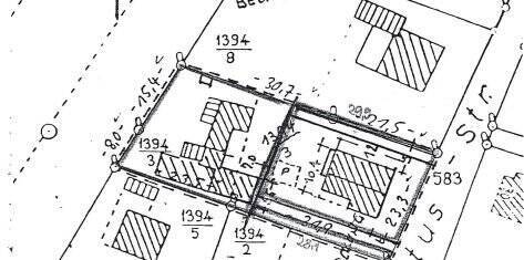 Lageplan mit neuer Einfahrt - 
