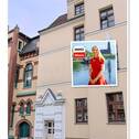 Hausansicht - 3-Zimmer-Wohnung in der Mozartstraße mit Einbauküche und Badewanne