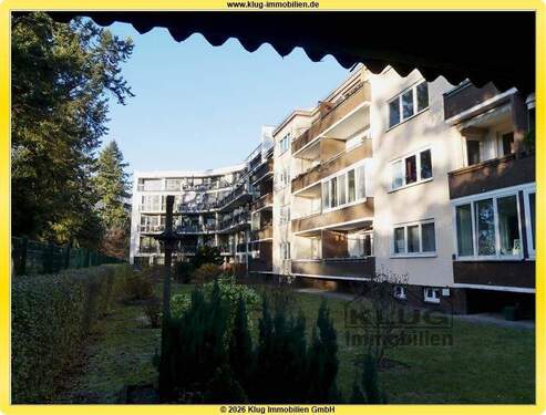 Rückansicht - Reinickendorf! Helle bezugsfreie 1 Zimmer Eigentumswohnung mit Balkon in ruhiger Grünlage