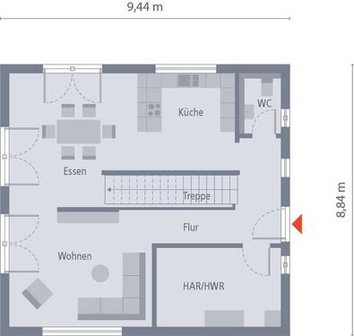 Otto's Beste 1_Design_10_EG - 5 Zimmer Mehrfamilienhaus, Wohnhaus zum Kaufen in Daaden