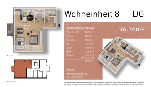 WE 8 a - Etagenwohnung mit 92,40 m&sup2; in Dülmen zum Kaufen
