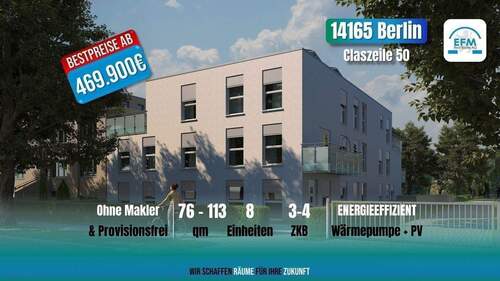 Übersicht - 3 Zimmer Terrassenwohnung zum Kaufen in Berlin