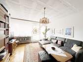 Wohnzimmer II - 3 Zimmer Etagenwohnung zum Kaufen in München
