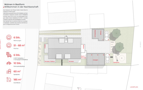 Lageplan - Etagenwohnung mit 51,30 m² in Regensburg zum Kaufen
