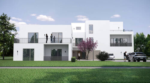 Seitenansicht - Wohnen mit Zukunft: Moderne Erdgeschosswohnung mit Terrasse und Top-Energiewerten!