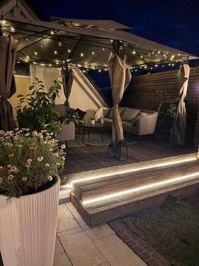 Terrassenausbau Abendsicht - 