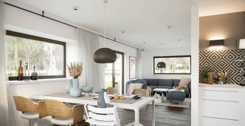 Wohnzimmer - 4 Zimmer Einfamilienhaus zur Miete in Eschwege