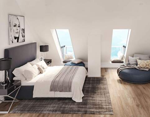 Schlafzimmer Visualisierung DG - 