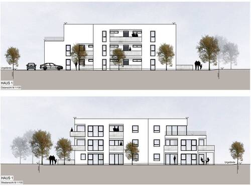 Ansicht Haus 1 - 2 Zimmer Etagenwohnung zur Miete in Ingolstadt