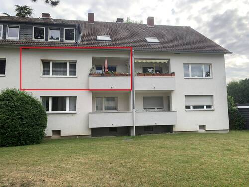 Ansicht Rückseite - 3 Zimmer Etagenwohnung in Troisdorf
