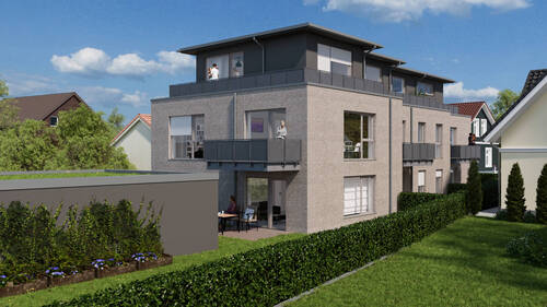 Perspektive Garten II - 3 Zimmer Etagenwohnung in Melle