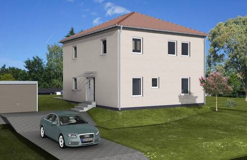 Hausbeispiel Straßenseite - 4 Zimmer Einfamilienhaus zum Kaufen in Weinböhla