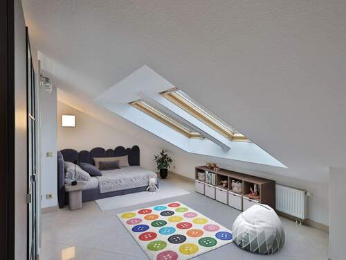 Helles Schlaf-oder Kinderzimmer (visualisiert) - 