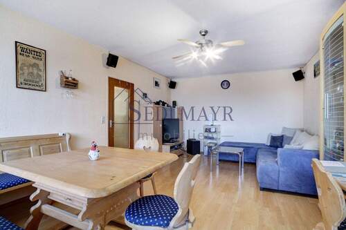 Ansicht Wohnzimmer 1 - Etagenwohnung mit 60,30 m&sup2; in Erling-Andechs zum Kaufen