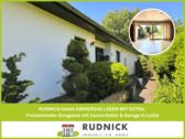 Rudnick bietet EBENERDIG LEBEN MIT EXTRA - RUDNICK bietet EBENERDIG LEBEN MIT EXTRA: freistehender Bungalow mit Sauna-Keller & Garage in Luthe