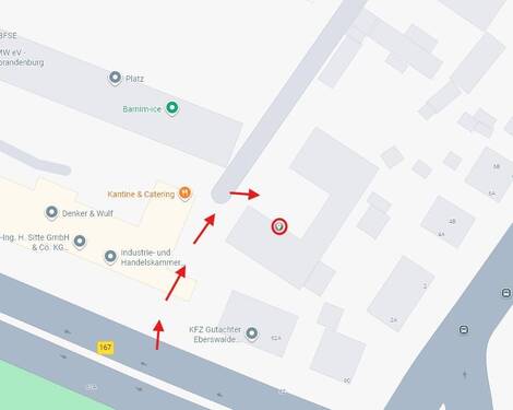 Karte (reingezoomt) - Etagenwohnung mit 30,00 m² in Eberswalde zur Miete