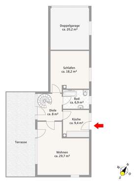 Bungalow Erdgeschoss - 