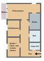 Grundriss - 3 Zimmer Etagenwohnung zum Kaufen in Bielefeld / Hillegossen