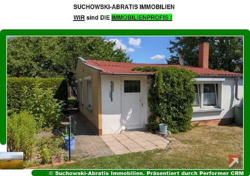Ansicht 1 - *** Gepflegtes Wochenendgrundstück mit geräumigem Bungalow und ca. 500 m² Eigenland *** Provisionsfrei für den Käufer