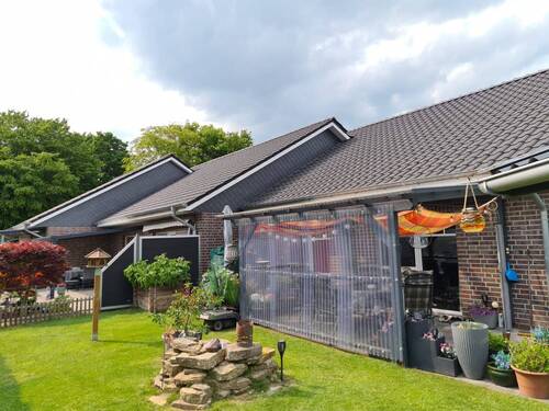 Terrasse und Garten - 3 Zimmer Mehrfamilienhaus, Wohnhaus zum Kaufen in Ovelgönne