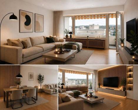 Wohnzimmer - Inspiration - 3 Zimmer Etagenwohnung zum Kaufen in Weinheim