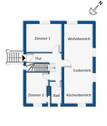 Grundrissskizze Erdgeschoss - 