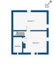 Grundrissskizze Dachgeschoss - 