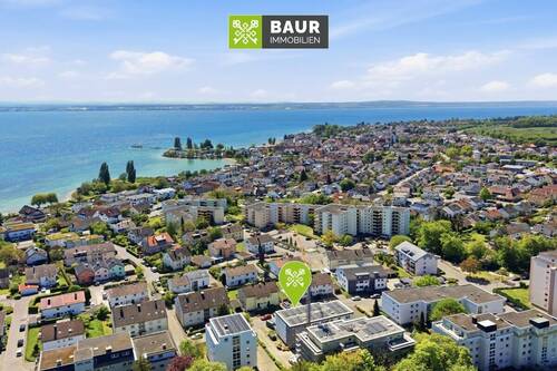 Luftaufnahme - 3 Zimmer Etagenwohnung in Immenstaad am Bodensee