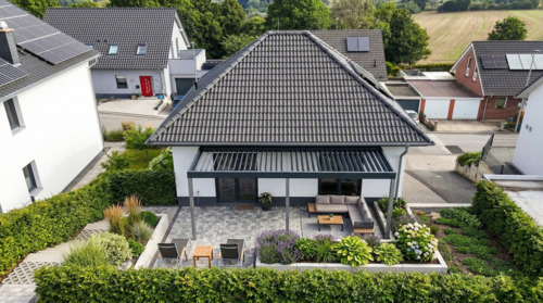 Gartenansicht visualisiert - 