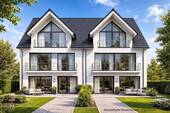 beispielhafte Visualisierung - Direkt vom Eigentümer - Wohnbaugrundstück mit Vorbescheid für 4 DHH - ca. 630 m² Wfl. möglich