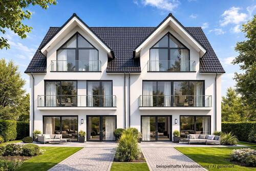 beispielhafte Visualisierung - Direkt vom Eigentümer - Wohnbaugrundstück mit Vorbescheid für 4 DHH - ca. 630 m² Wfl. möglich