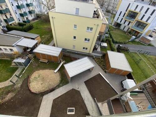 Blick zur Gartenanlage Hinterhof - 