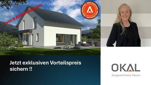 Bild 1 - AKTION !! EINFAMILIENHAUS MIT OFFENER ARCHITEKTUR - Malervorbereitet inkl. Grundstück