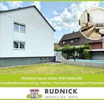 RUDNICK bietet IDEAL FÜR FAMILIEN: Zweifamilienhaus mit gr. Garten, Pool und vielseitigem Potenzial - Seelze