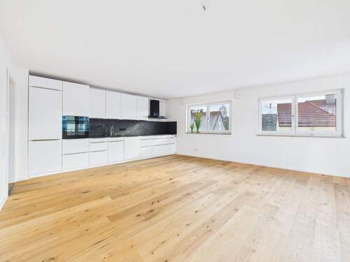 Küche - Wohnen - Essen - 2 Zimmer Etagenwohnung in Landshut