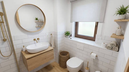 Gäste-WC KI-Visualisierung - 