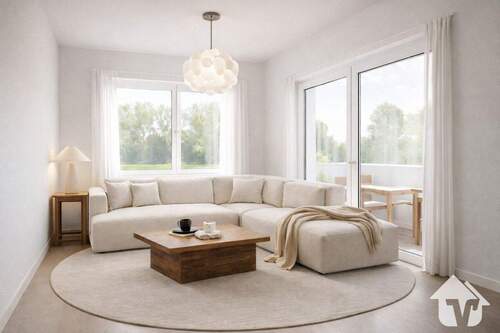 Wohnzimmer - 3 Zimmer Etagenwohnung zum Kaufen in Papenburg / Aschendorf (Ems)