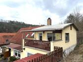 Blick vom Garten auf das Haus - 
